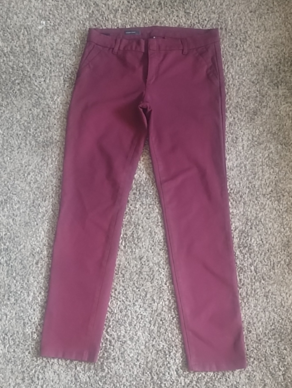 Women's KUT Slim Chino Pants in Burgundy